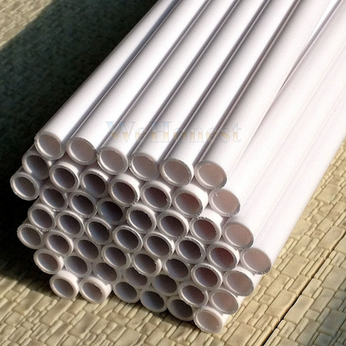 50 pcs Dia. 8mm Styrene ABS pole, Pipes 500mm long